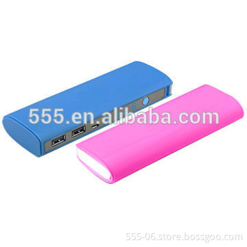 10000mAh Flashlight Power Bank Mobile Charger for Promotional Gift